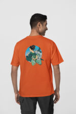 Geyşa Koi Ön-Arka - Turuncu T-Shirt - Görsel 2