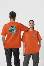 Geyşa Koi Ön-Arka - Turuncu T-Shirt