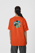 Geyşa Koi Ön-Arka - Turuncu T-Shirt - Görsel 3