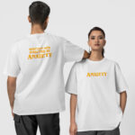 Anksiyete Ön-Arka - Beyaz T-Shirt