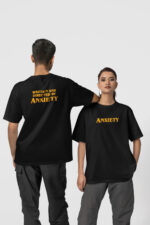Anksiyete Ön-Arka - Siyah T-Shirt