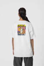 Catzilla Ön-Arka - Beyaz T-Shirt - Görsel 3