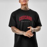 Chicago America - Siyah T-Shirt