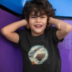 Anime Köpekbalığı - Siyah Çocuk T-Shirt
