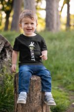 Bunny Kedi - Siyah Çocuk T-Shirt - Görsel 3