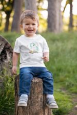 Gökkuşağı Unicorn - Beyaz Çocuk T-Shirt - Görsel 2