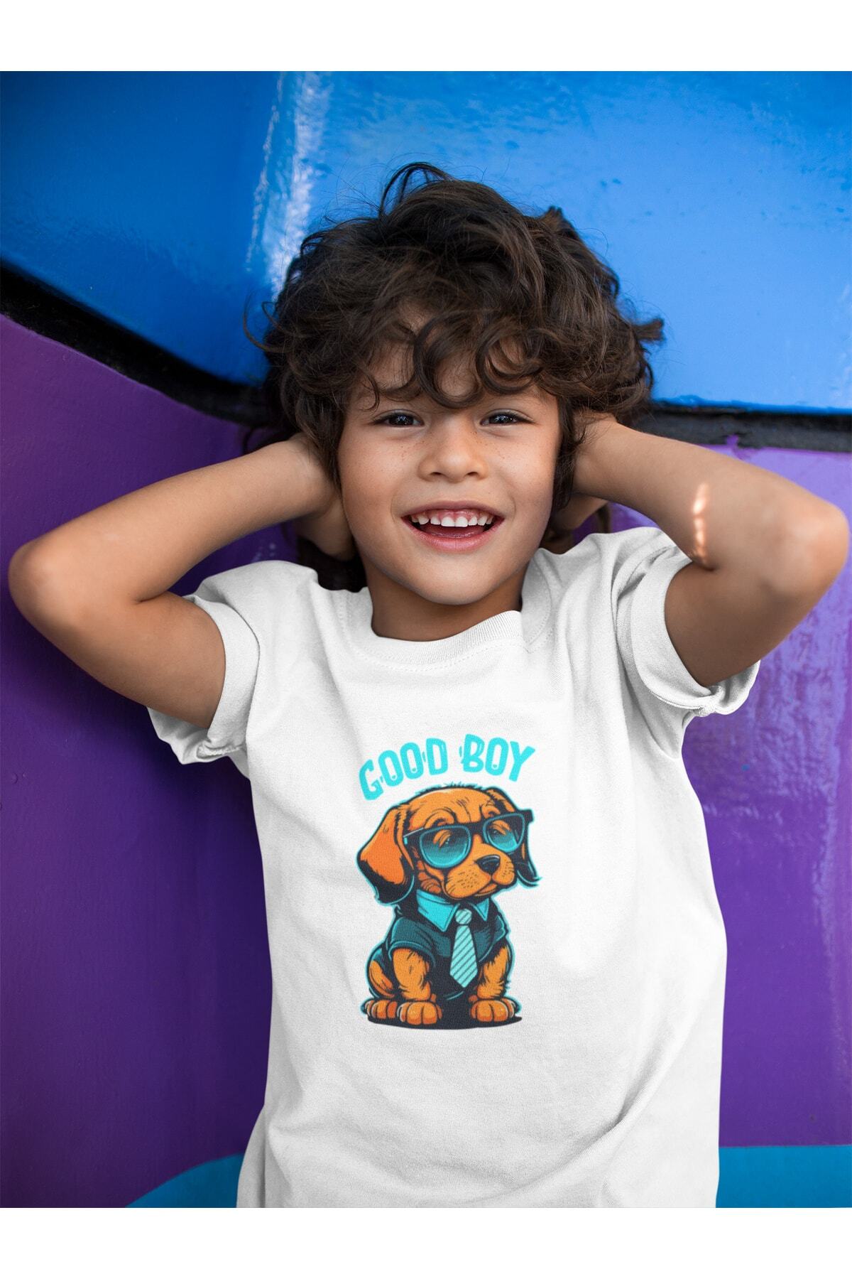 CocukGoodBoy-Beyaz Good Boy - Beyaz Çocuk T-Shirt - Görsel 1