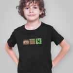 Minecraft - Siyah Çocuk T-Shirt
