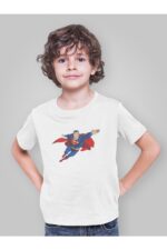 Superman - Beyaz Çocuk T-Shirt - Görsel 2