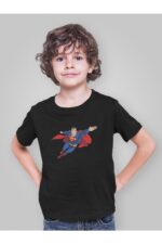 Superman - Siyah Çocuk T-Shirt - Görsel 2