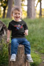 Superman - Siyah Çocuk T-Shirt