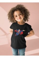 Superman - Siyah Çocuk T-Shirt - Görsel 3