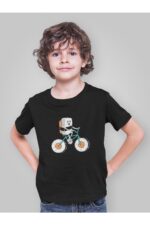 Sushi Bisiklet - Siyah Çocuk T-Shirt - Görsel 3