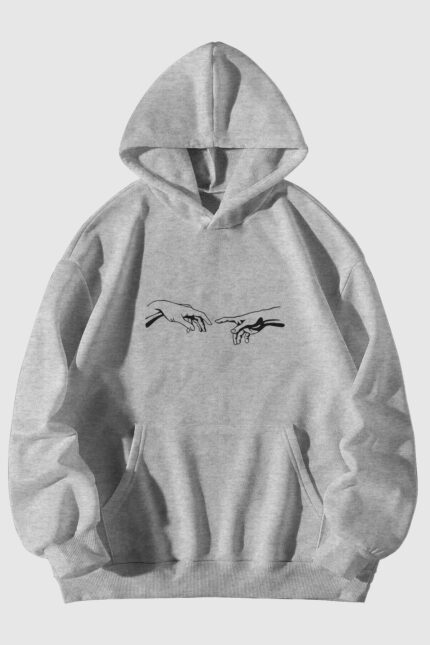 Adem’in Yaratılışı – Eller – Gri Sweatshirt