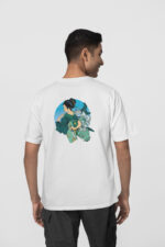 Geyşa Koi Ön-Arka - Beyaz T-Shirt - Görsel 2