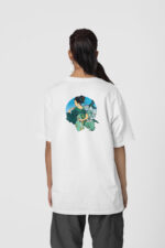 Geyşa Koi Ön-Arka - Beyaz T-Shirt - Görsel 3