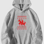 Yılbaşı Noel Baba Geyikleri - Gri Sweatshirt