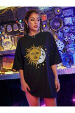 Güneş Ay - Siyah T-Shirt - Görsel 5