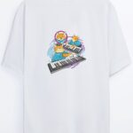 Dj Kedi - Beyaz T-Shirt
