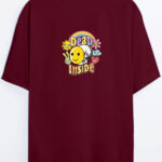 Dead Inside Depresyon - Bordo T-Shirt
