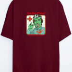 Give Blood Today Vampir - Bordo T-Shirt