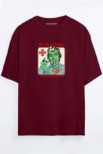 Give Blood Today Vampir - Bordo T-Shirt