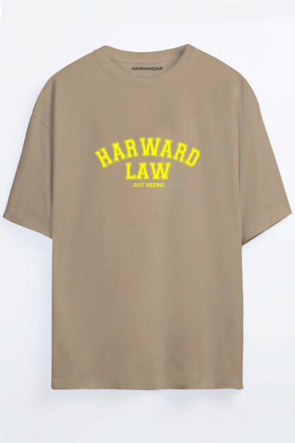 Harward Law – Bej T-Shirt