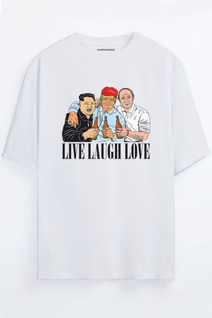 Kim Jong Un – Trump – Putin – Beyaz T-Shirt