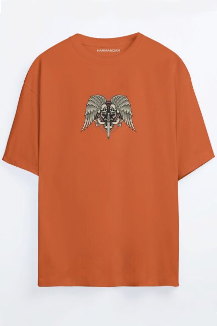 Kılıç İskelet – Turuncu T-Shirt