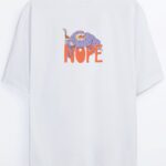 Nope Tembel Hayvan - Beyaz T-Shirt