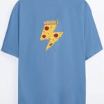 Pizza Power - Bebe Mavi T-Shirt