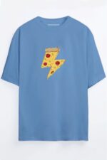 Pizza Power - Bebe Mavi T-Shirt