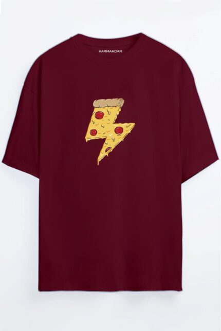 Pizza Power – Bordo T-Shirt