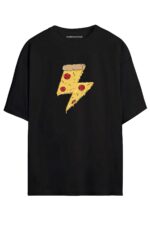 Pizza Power - Siyah T-Shirt