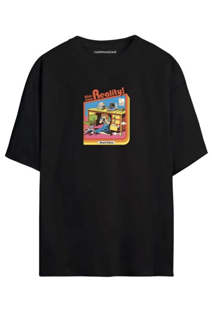 Hide From Reality – Siyah T-Shirt