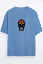 Renkli Kurukafa - Bebe Mavi T-Shirt