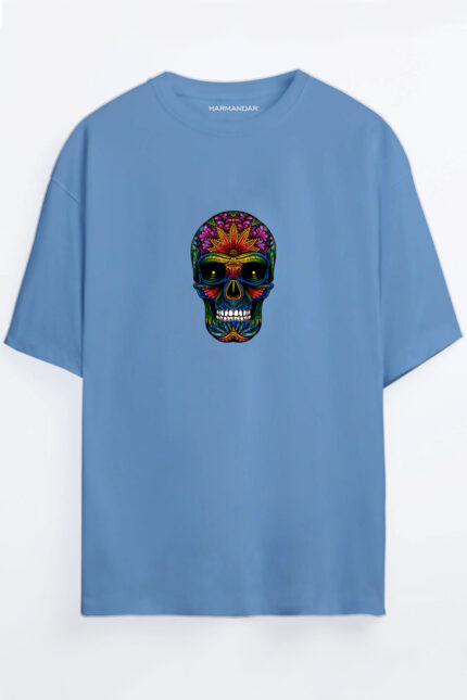 Renkli Kurukafa – Bebe Mavi T-Shirt