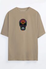Renkli Kurukafa - Bej T-Shirt