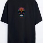 Renkli Kurukafa - Siyah T-Shirt