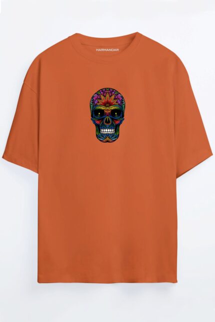 Renkli Kurukafa – Turuncu T-Shirt