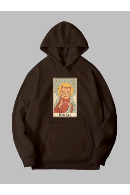 Holy Cat – Kahverengi Sweatshirt