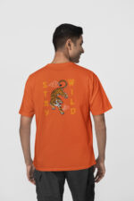 Stay Wild Ön-Arka - Turuncu T-Shirt - Görsel 2