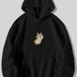 Kawaii Köpek - Siyah Sweatshirt