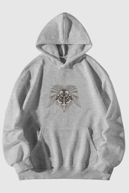 Kılıç İskelet – Gri Sweatshirt