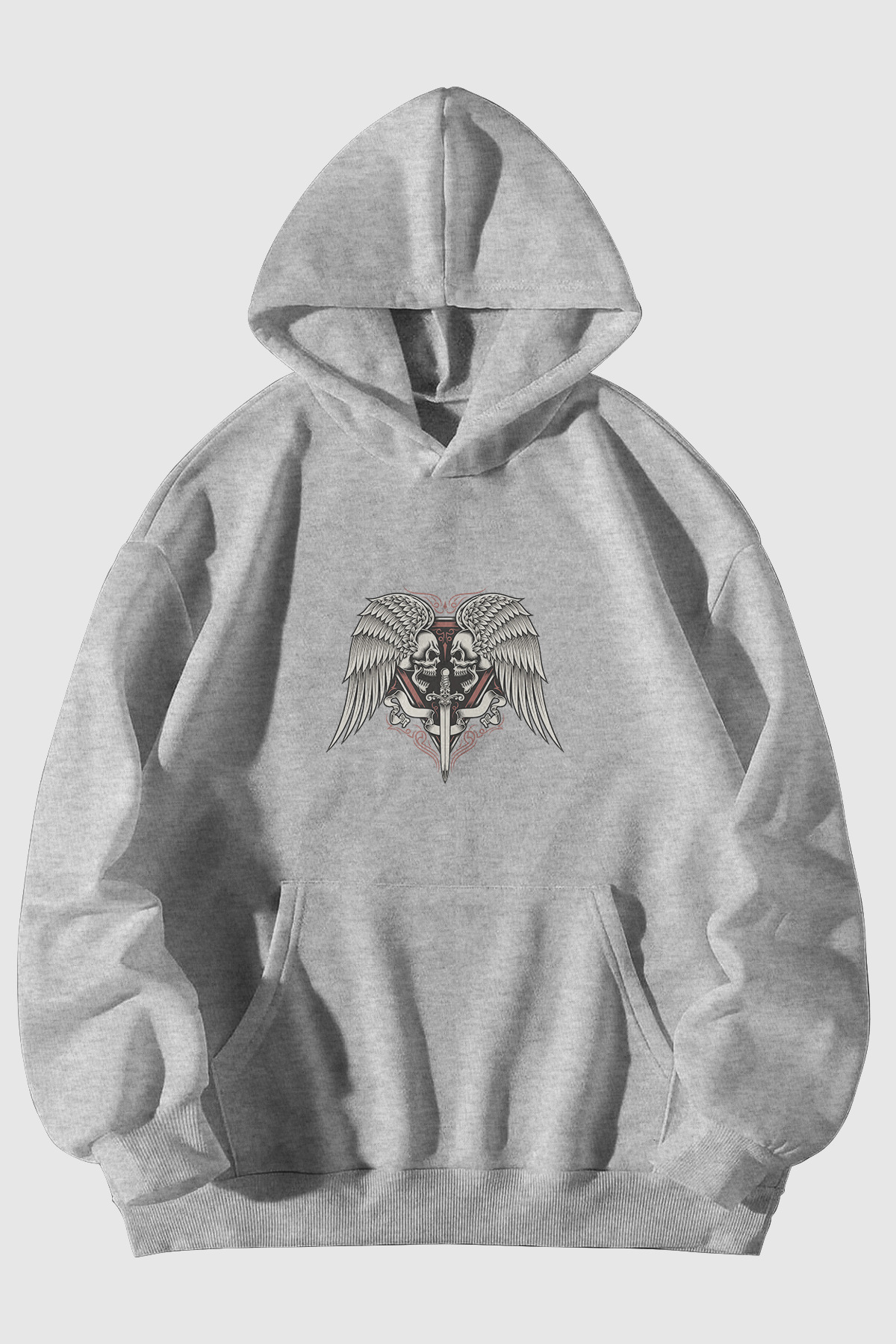 KilicIskeletSW-Gri-Sweatshirt Kılıç İskelet - Gri Sweatshirt - Görsel 1