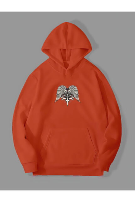 Kılıç İskelet – Turuncu Sweatshirt