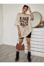 Love Never - Bej T-Shirt - Görsel 3