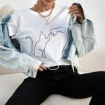 Lover Cat - Beyaz T-Shirt