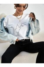 Lover Cat - Beyaz T-Shirt
