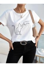 Lover Cat - Beyaz T-Shirt - Görsel 3
